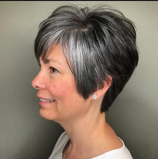 Short Hair Trends For Women Over 50 Silver Blue Gray Hair